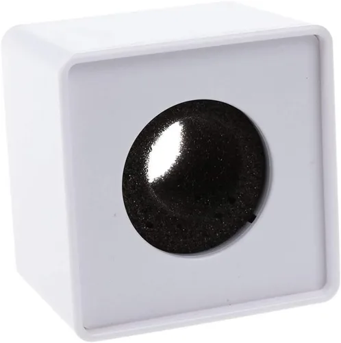 Miniatura 3 de 2 piezas portátil cuadrado en forma de cubo micrófono entrevista micrófono bandera bandera logo superior ABS material, blanco y negro