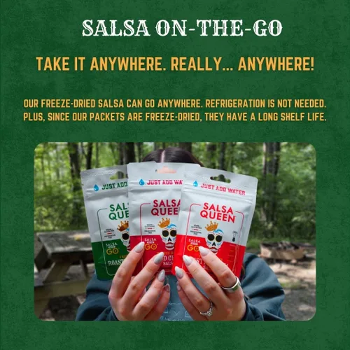 Miniatura 5 de Salsa Queen Salsa gourmet de chile rojo liofilizado Ingredientes frescos Vida útil de más de 3 años No necesita refrigeración Vegana