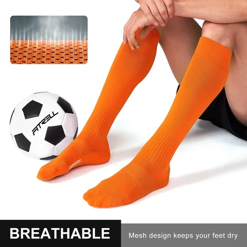 Miniatura 6 de FITRELL Paquete de 23 calcetines de fútbol para jóvenes, niños y adultos, calcetines de béisbol y softbol para hombres, mujeres, niños y niñas