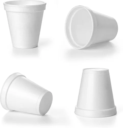 Miniatura 2 de Concession Essentials Vasos desechables de espuma blanca de 8 oz - Paquete de 100