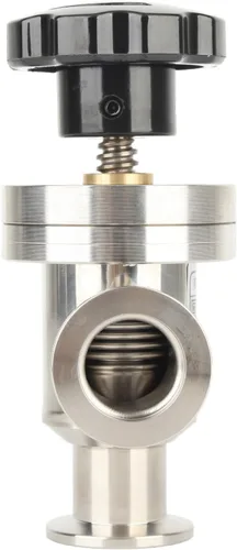 Miniatura 3 de Válvula de aislamiento de fuelle KF25 Válvula de aislamiento de acero inoxidable de ángulo recto 304 de alto vacío Válvula de vacío para equipos