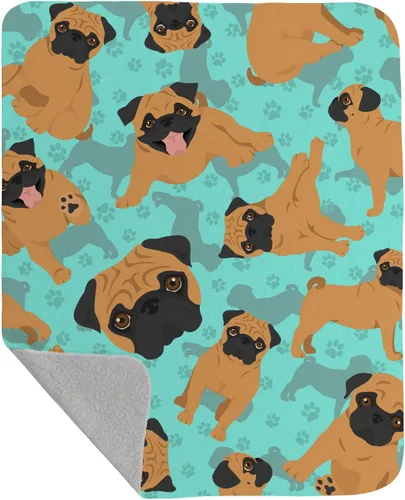 Miniatura 35 de Caroline's Treasures MLM1042LQB Airedale Terrier - Manta acolchada de 50 x 60 pulgadas, diseño de ilustraciones para cama, sofá, suave y ligera