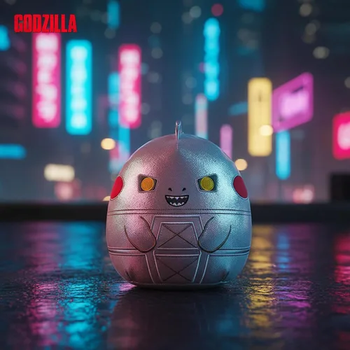 Miniatura 5 de Squishmallows Kellytoy Godzilla - Juguete de peluche (8 pulgadas, Mechagozilla), gris, 8 pulgadas (SQK2817)