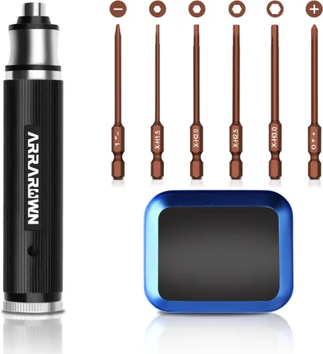 Miniatura 9 de Kit de herramientas de reparación para modelos RC 10 en 1 con destornilladores hexagonales de 1.5/2.0/2.5/3.0/4.0/5.5mm, destornillador Phillips