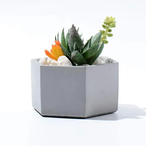 Miniatura 4 de NICOLE Molde de silicona para maceta, moldes de cemento para cenicero, moldes para plantas suculentas