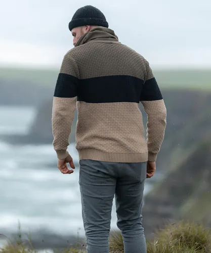 Miniatura 3 de Zaitun Sudadera con capucha para hombre, de manga larga, de punto sólido, suéter con capucha