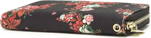 Miniatura 169 de Cartera de mano para mujer, estilo bohemio, con RFID, elegante, espaciosa con correa para viajes, capacidad para tarjetas, teléfono, dinero