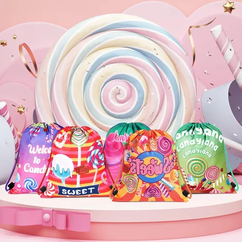 Miniatura 31 de Sweetude 24 bolsas de regalo de fiesta Let's Glow con cordón, decoración para niñas, niños, cumpleaños, bodas, fiestas