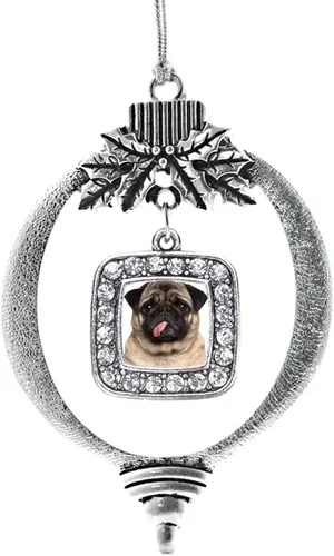 Miniatura 81 de Inspired Silver - Nana púrpura - Adorno de Navidad plateado - Adorno cuadrado para árbol de Navidad con circonita cúbica - Decoración colgante