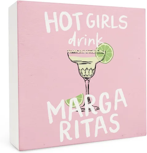 Miniatura 11 de Letrero de madera para bar de cóctel de margarita y tequila de cocina - Regalos modernos para amigos, divertido letrero de cocina de Los Tres Amigos