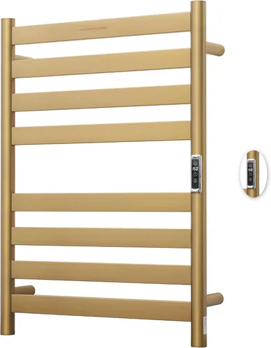 Miniatura 10 de Toalleros térmicos para baño, calentadores eléctricos de toallas para montar en la pared con temporizador y control de temperatura, calentador