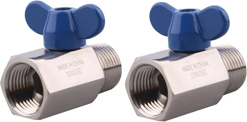 Miniatura 9 de DERNORD Válvula de bola de acero inoxidable Mini rosca NPT (1" hembra y macho)