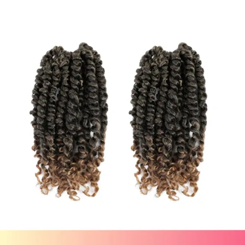 Miniatura 76 de BOHOBABE Cabello de Ganchillo Pre-retorcido Passion Twist de 14 Pulgadas Cabello Corto Ombré Gris Pre-enrollado de Ganchillo Passion Twist para Gris