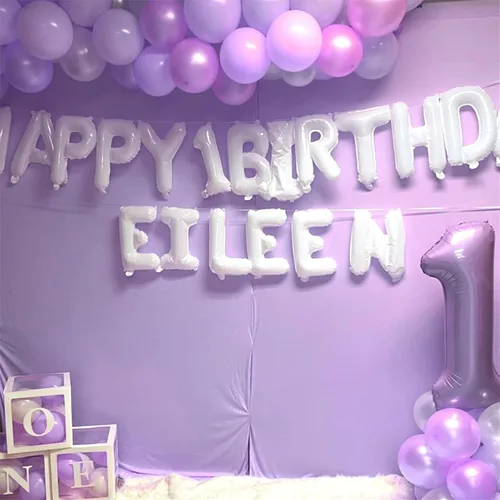 Miniatura 5 de Globos morado pastel de número 12, 40 pulgadas, globos gigantes de aluminio, de mylar, número 1 y 2, para niñas de 12 años, globos lilas