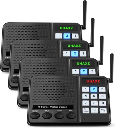 Intercomunicadores inalámbricos para el hogar, intercomunicador de largo alcance de 6000 pies, sistema de intercomunicación doméstico inalámbrico