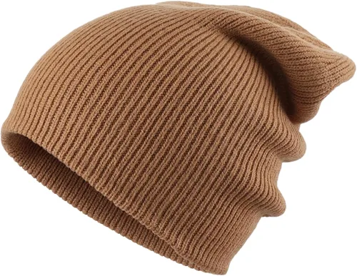 Miniatura 2 de Home Prefer Gorros de invierno para hombre, de punto grueso, gorro de punto grueso