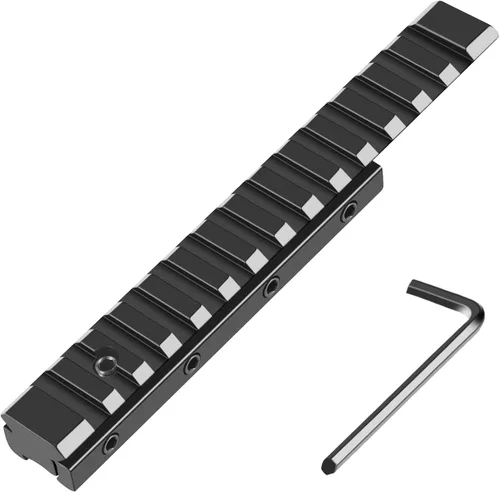 LONSEL Adaptador Convertidor de Carril de Cola de Milano de 11mm a Picatinny de 21mm - 155mm/6.1" de Largo Montura de Mira de Perfil Bajo