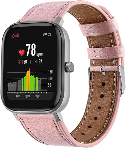 Miniatura 9 de Correa de reloj de cuero compatible con Amazfit Active 2/GTS 4 4mini 3 2 2e 2 mini >R 1.654 in y Bip 3/Bip 3 Pro/Bip U Pro/Bip/Bip Lite/Bip S/Bip S