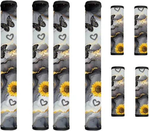 Miniatura 23 de America250 - Juego de 8 fundas antideslizantes para manijas de puerta de refrigerador, 4 de julio de 2026, protectores para nevera, horno, mantener