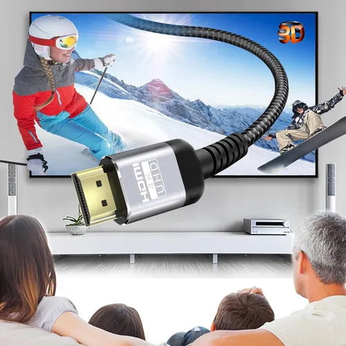 Miniatura 3 de Soonsoonic cable HDMI 4K de 9.1 m cable HDMI 2.0 de ultra alta velocidad de 18 Gbps 4K@60 Hz HDR 3D ARC HDCP2.2 Ethernet para UHD TV, monitor