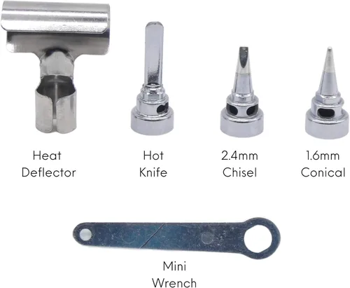 Miniatura 2 de Punta de soldador para BSG-668 Soldador de butano profesional (kit de 5 piezas)