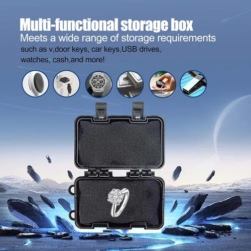 Miniatura 2 de Soportes magnéticos para llaves para ocultar llaves, soporte magnético para llaves debajo del automóvil, caja de llaves con imán fuerte