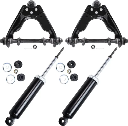 Miniatura 195 de Detroit Axle - Brazos de control superiores traseros para Chrysler 300 Dodge Challenger Charger Magnum, reemplazo del conjunto de brazos de control