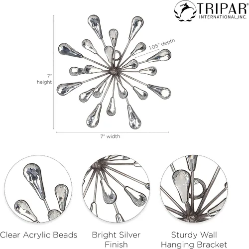 Miniatura 3 de Tripar - pequeña estrella para pared de metal, decoración artística Plata