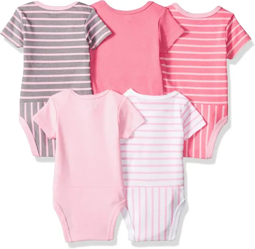 Miniatura 2 de Hanes - Bodis para bebés, Ultimate Flexy de manga corta, unisex, paquete de 5unidades
