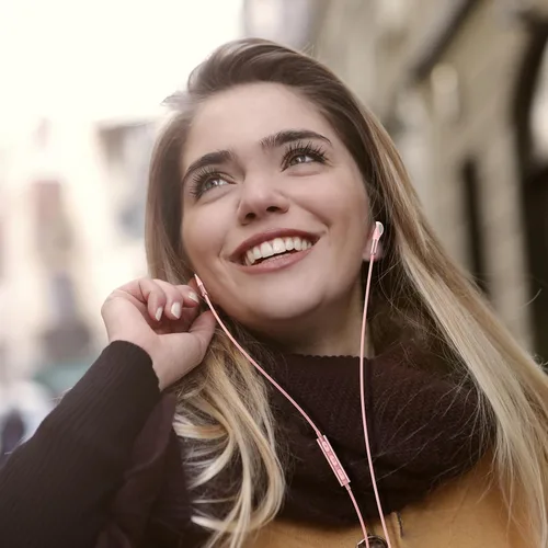 Miniatura 4 de Auriculares con cable, auriculares intrauditivos con cable, auriculares de medio oído, conector de 0.138 in, auriculares con cable con micrófono