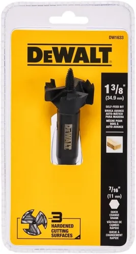 Miniatura 5 de DEWALT Broca, alimentación automática, 1-38 pulgadas (DW1633)