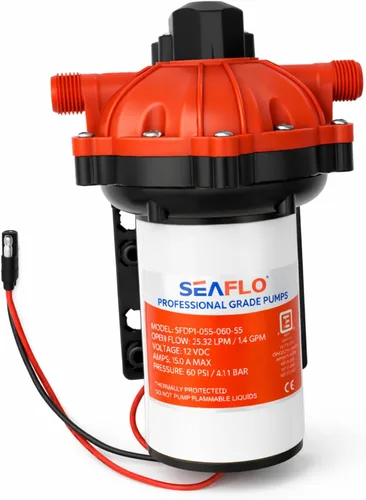 Miniatura 2 de SEAFLO bomba de agua de diafragma de alta presión, 12V, 5.5 GPM, 60 PSI