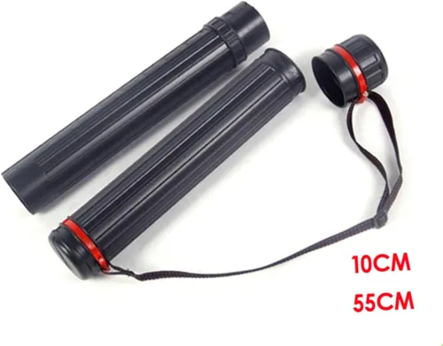 Miniatura 4 de TEHAUX Tubo de almacenamiento telescópico de plástico extensible para documentos y ilustraciones Carteles de diseño ligero y de doblez y pliegue