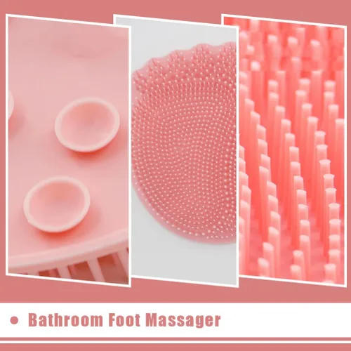 Miniatura 6 de 1 cojín de masaje de pies antideslizante para ducha, tapete antideslizante para la espalda, cepillo para la ducha, masajeador de pies, tapete