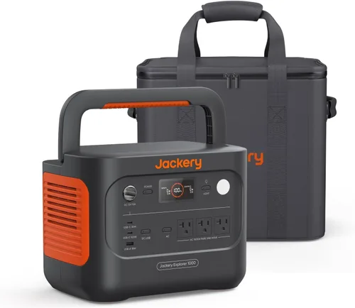 Miniatura 10 de Jackery Explorer 1000 v2 Estación de Energía Portátil, Batería LiFePO4 de 1070Wh, Salida AC de 1500W/USB-C de 100W, Carga Rápida de 1 Hora