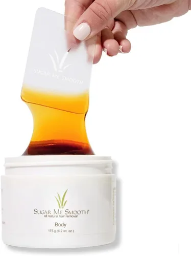 Sugar Me Smooth Cera de azúcar corporal: suave con la piel y menos dolorosa depilación en un sistema simple, sin tiras, sin calor, solución