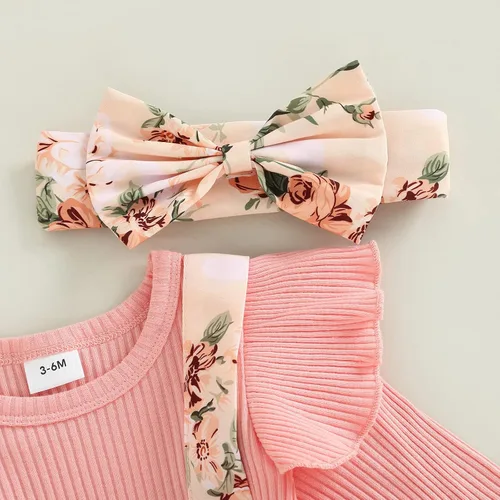 Miniatura 4 de Mubineo Ropa de primavera y otoño para bebé niña, traje de manga larga con encaje floral