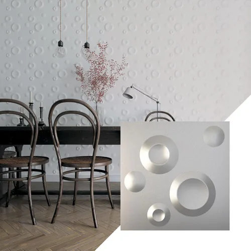 Miniatura 7 de Ekena Millwork WP12X12COWH Cole EnduraWall - Paneles decorativos de pared 3D de 11 7/8 pulgadas de ancho x 11 7/8 pulgadas de alto, color blanco
