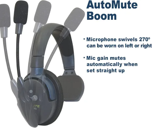 Miniatura 3 de EARTEC UL3S Ultralite-HD Sistema de Comunicación de Intercomunicador Inalámbrico Full Duplex de 3 Personas, Auriculares de Una Oreja, Rango de hasta