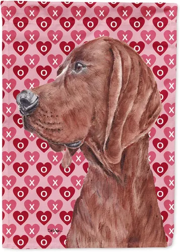 Miniatura 117 de Caroline's Treasures SS4484GF Bandera de jardín con diseño de bulldog inglés y corazones para el Día de San Valentín, bandera decorativa para patio