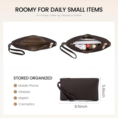 Miniatura 7 de LOVEVOOK Bolso de hombro para portátil para mujer - Bolso de 15.6 pulgadas de cuero sintético con cartera, bolso de oficina de gran capacidad