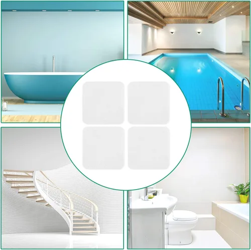 Miniatura 8 de Calcomanías antideslizantes para bañera, 28 unidades, adhesivos antideslizantes para bañera, baño, escaleras con raspador prémium