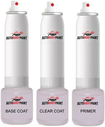 Miniatura 2 de ABP Capa base + capa transparente + pintura de imprimación compatible con Nissan March Pink Metallic NAA
