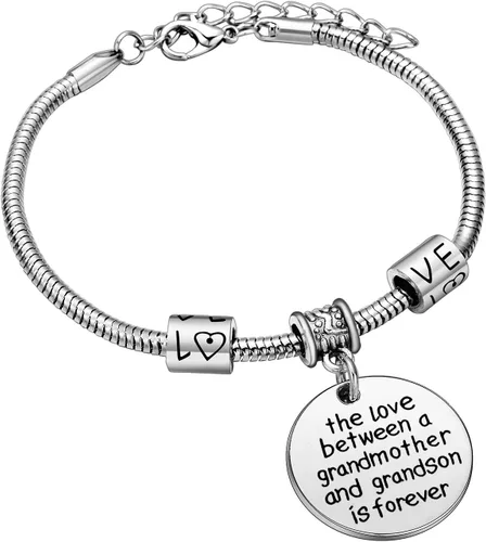 Miniatura 4 de Brazalete con colgante "Love between a Grandmother and Grandson is Forever