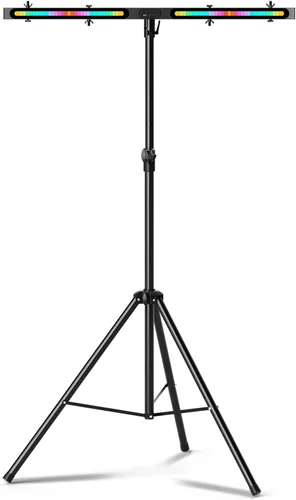 Miniatura 10 de DJ Lights Stand 41-95 Inch, Heavy Duty DJ Stand 1 Pack, Portable Par Can Tripod Stage Light Stand Adjustable Height, DJ Lighting T Bar Suitable for