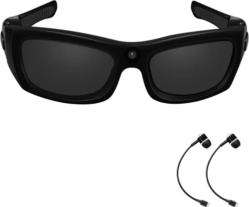 Lentes de sol para cámara, gafas de video, cámara Bluetooth, protección UV, lentes polarizadas, gafas de acción deportiva para viajes, exteriores,