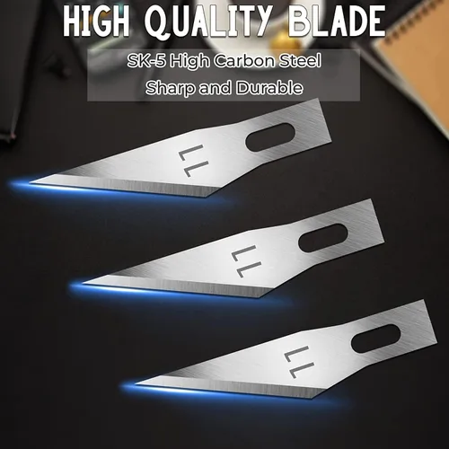 Miniatura 3 de Jetmore Paquete de 60 Cuchillas Exacto 11, Cuchillas de Cuchillo de Manualidades de Repuesto, Cuchilla Exacto 11, Recambios de Cuchillas