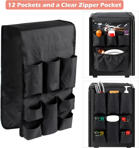 Miniatura 3 de Over The Fridge Organizer Storage – Organizador de mini refrigerador mejorado 2023 – Esenciales de habitación universitaria para estudiantes