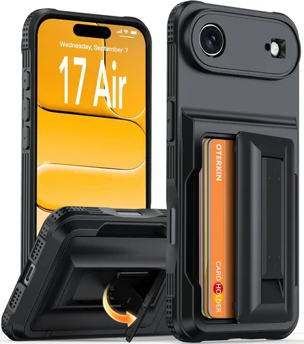 Miniatura 32 de Oterkin Funda tipo cartera para iPhone 17 Pro Max [4-5 tarjeteros] [soporte de soporte] [protección completa de la cámara] [bloqueo RFID] iPhone 17