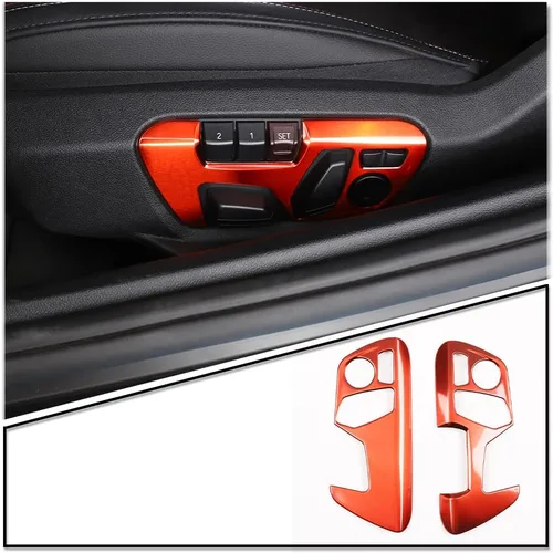 Miniatura 8 de Daeiclru Cubierta de panel de botón de ajuste de asiento para Toyota Supra GR A90 A91 MK5 2018-2022, cubierta de panel de interruptor de botón